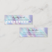 Eenvoudige korting voor klanten — Pastel-holografi Klantenkaartje (Voorkant / Achterkant)