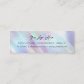 Eenvoudige korting voor klanten — Pastel-holografi Klantenkaartje (Achterkant)