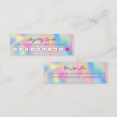 Eenvoudige korting voor klanten — Rainbow met hart Klantenkaartje (Voorkant / Achterkant)