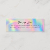 Eenvoudige korting voor klanten — Rainbow met hart Klantenkaartje (Achterkant)