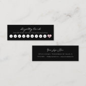 Eenvoudige korting voor klanten - zwart en wit, me klantenkaartje (Voorkant / Achterkant)