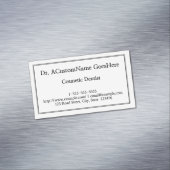 Eenvoudige Kosmetische Tandarts Magnetisch Visitek Magnetisch Visitekaartje (Voorbeeld)