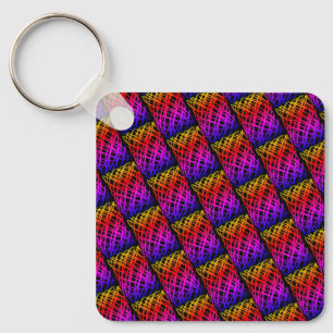 Eenvoudige krabbel   Half drop   Zwarte achtergron Sleutelhanger