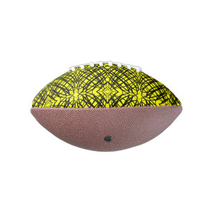 Eenvoudige Krabbel Spiegel Tegeling Geel American Football