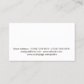 Eenvoudige, krachtige leeuwenkapafdekking voor die visitekaartje (Achterkant)