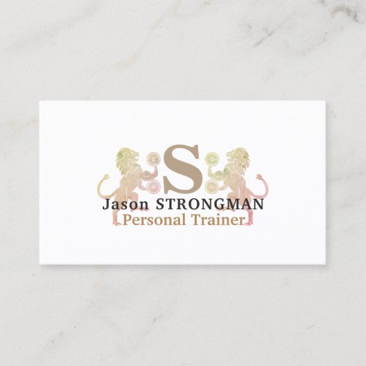 Eenvoudige, krachtige leeuwenkapafdekking voor die visitekaartje (Voorkant)