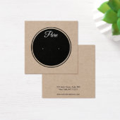 Eenvoudige Kraft Circle Study Earring Display Hold Vierkante Visitekaartjes (Bureau)