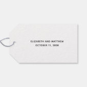 Eenvoudige kraft dank u. Rustiek huwelijkscadeau l Cadeaulabel (Achterkant Horizontaal)