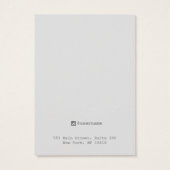 Eenvoudige Kraft-kaart voor juwelen Visitekaartje (Achterkant)