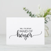 Eenvoudige Kraft-kalligrafie gemaakt van het eervo Kaart (Staand voorkant)