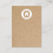 Eenvoudige Kraft Paper Ketting Bracelet Display Ca Visitekaartje (Voorkant)