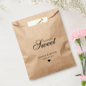 Eenvoudige Kraft Papier Liefde is Zoete Bruiloft F Bedankzakje (Gezegeld)