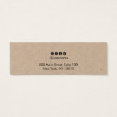 Eenvoudige Kraft Stud die juwelen-kaart verdient Mini Visitekaartjes (Achterkant)