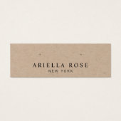 Eenvoudige Kraft Stud die juwelen-kaart verdient Mini Visitekaartjes (Voorkant)