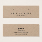 Eenvoudige Kraft Stud die juwelen-kaart verdient Mini Visitekaartjes (Voorkant /achterkant)