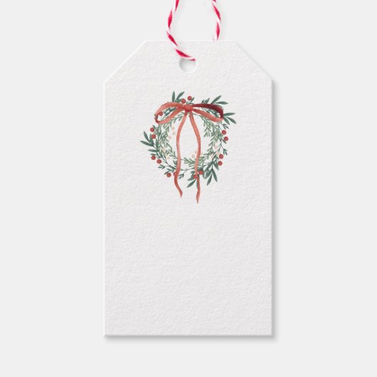 Eenvoudige Krans Cadeaubijsluiter Cadeaulabel (Voorkant)