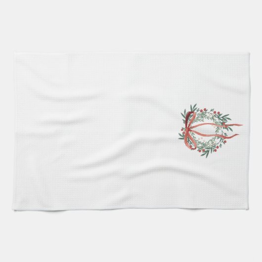 Eenvoudige Krans Keukenhanddoek  (Horizontaal)