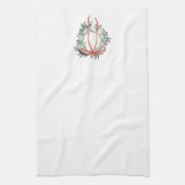 Eenvoudige Krans Keukenhanddoek  (Verticaal)