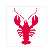 Eenvoudige kreeft zeevruchten nautisch zelfinktende stempel (Design)