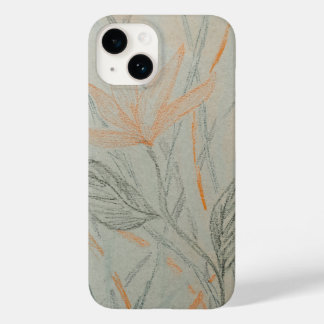 Eenvoudige krijt elegante kunst Case-Mate iPhone 14 hoesje