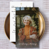 Eenvoudige kruisfoto begrafenis gebed Kaart Visitekaartje