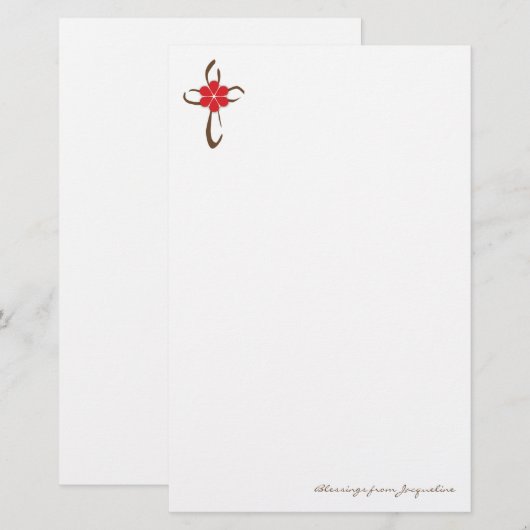 Eenvoudige kruisingen briefpapier (Voorkant / Achterkant)