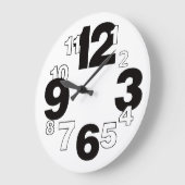 Eenvoudige kunst grote klok (Hoek)