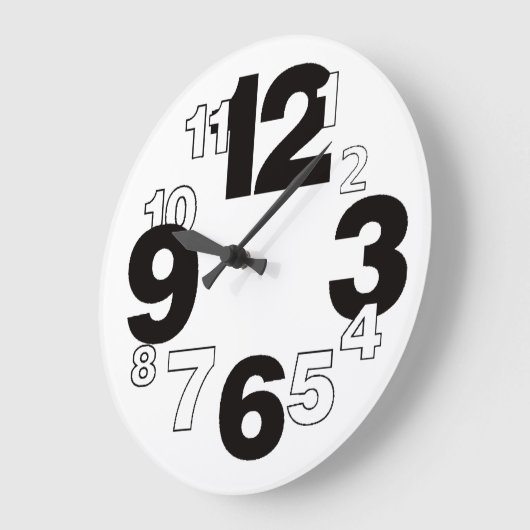 Eenvoudige kunst grote klok (Hoek)