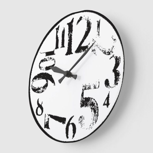 Eenvoudige kunst grote klok (Hoek)