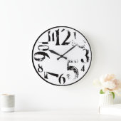 Eenvoudige kunst grote klok (Huis)