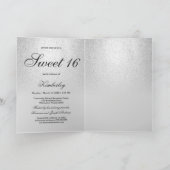 Eenvoudige kwikzilver glitter ombre Foto Sweet 16 (Binnen)