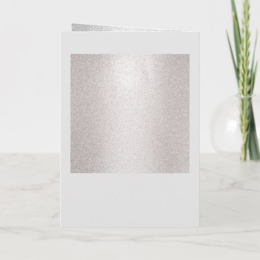 Eenvoudige kwikzilver glitter ombre Foto Sweet 16 (Achterkant)