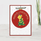 Eenvoudige Lab Kerstboom Grappige Vouwkaart Feestdagen Kaart (Voorkant)
