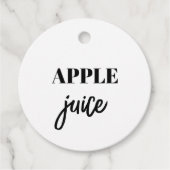 Eenvoudige Labels flesjes (Voorkant)