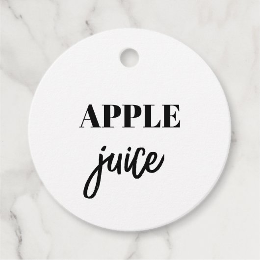 Eenvoudige Labels flesjes (Voorkant)