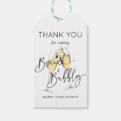 Eenvoudige Labels in Brunch en Bubble Gift Cadeaulabel (Voorkant)