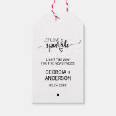 Eenvoudige Labels van Faux Kraft Weddenschap Cadeaulabel (Voorkant)