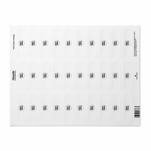 eenvoudige labels voegen je logo toe (Full Sheet)
