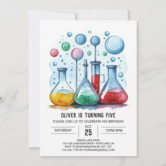 Eenvoudige laboratoriumontdekking Wetenschapper Ve Kaart (Voorkant)