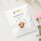 Eenvoudige labrador retriever hond bruiloft dank u bedankzakje (Gezegeld)