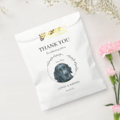 Eenvoudige labrador retriever hond bruiloft dank u bedankzakje (Gezegeld)