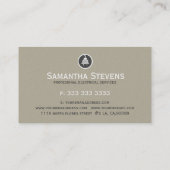 Eenvoudige LAN- en grijze elektrische services Visitekaartje (Achterkant)