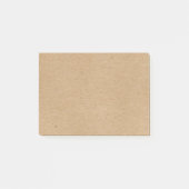 Eenvoudige Landelijke Kraftpapier Stijl Post-it® Notes (Voorkant)