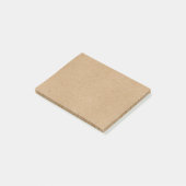 Eenvoudige Landelijke Kraftpapier Stijl Post-it® Notes (Schuin)