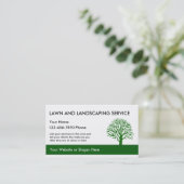 Eenvoudige Landscaping Kaarten Sjabloon Visitekaartje (Staand voorkant)