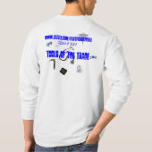 Eenvoudige, lange hoes, comfortabel, casual en los t-shirt (Achterkant)