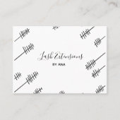 Eenvoudige Lash Extension Wands Visitekaartje (Voorkant)