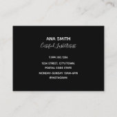 Eenvoudige Lash Extension Wands Visitekaartje (Achterkant)