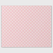 Eenvoudige Latijnse witte pokadots op lichte blind Cadeaupapier (Vlak)