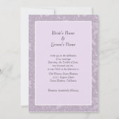 Eenvoudige Lavendel Bloemen Huwelijksuitnodigingen Kaart (Voorkant)